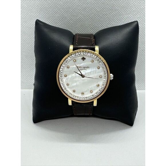 Kate Spade Monterey KSW1143 Women Brown Leather Analog Dial Quartz Watch JNA489